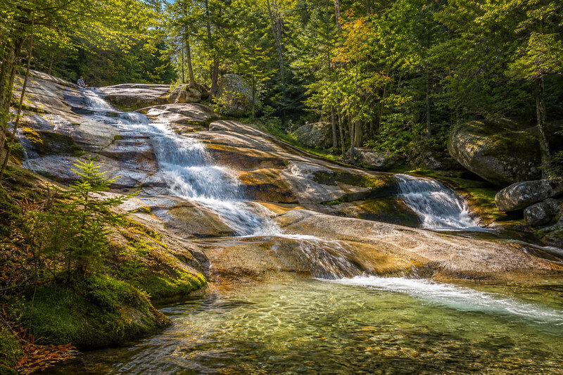Granite cascades and forest at Diana's Baths