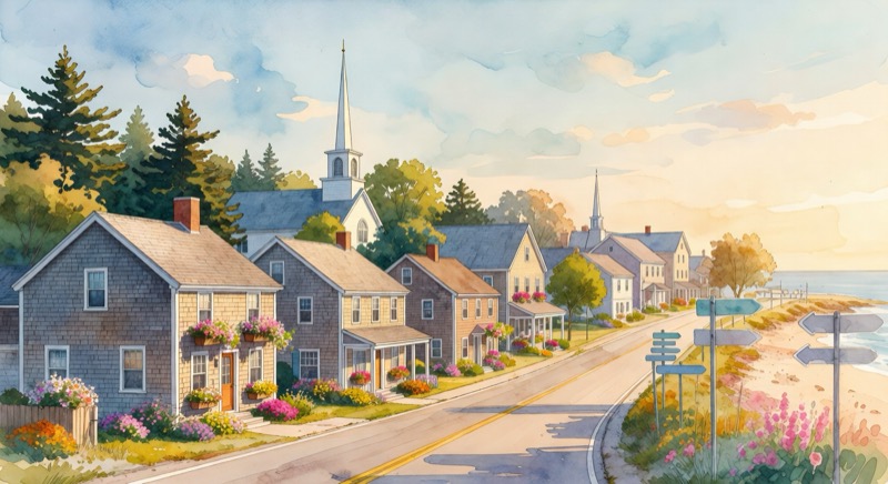 Arriving in Ogunquit by car