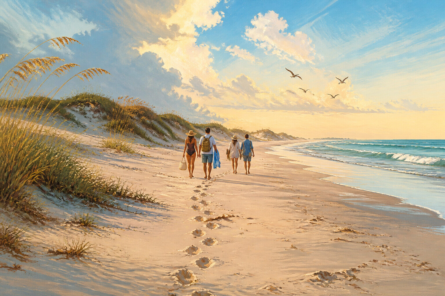 Padre Island itinerary scene