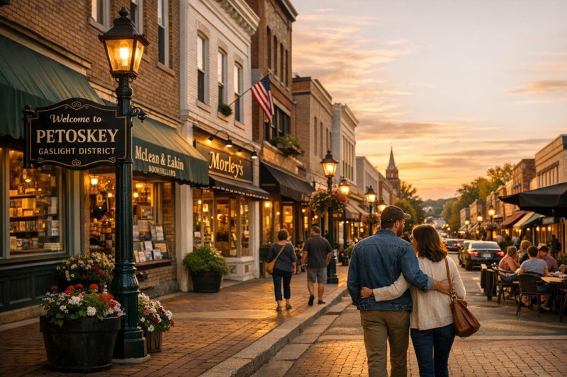 Petoskey downtown storefronts