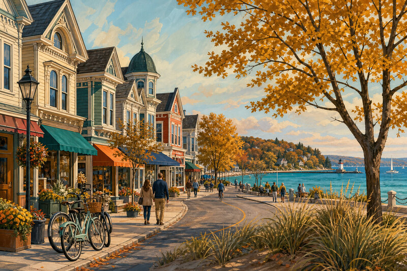 Northern Michigan resort country near Petoskey