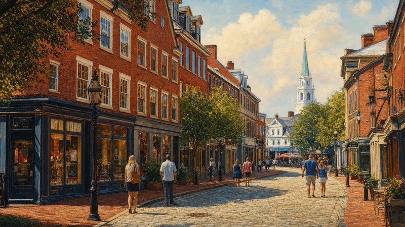 Federal brick lanes near Market Square