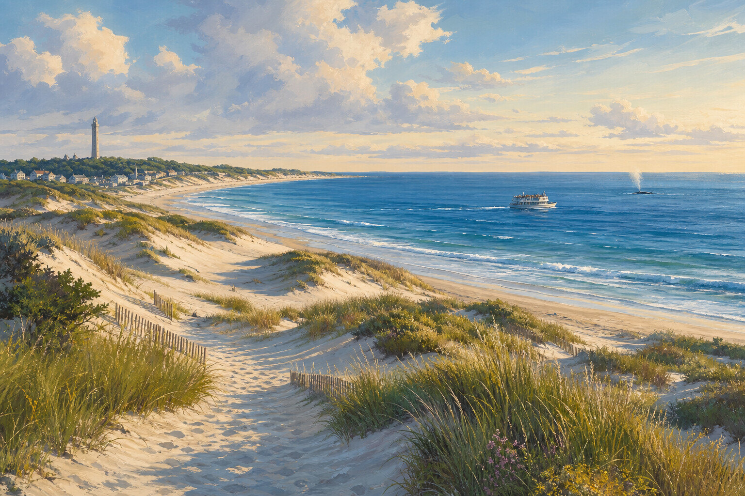 Provincetown dunes and beach landscape
