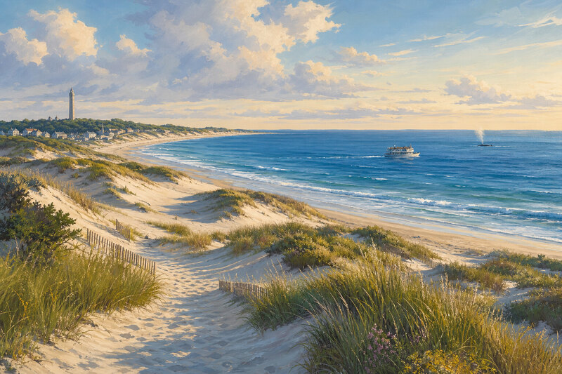 Provincetown dunes and beach landscape