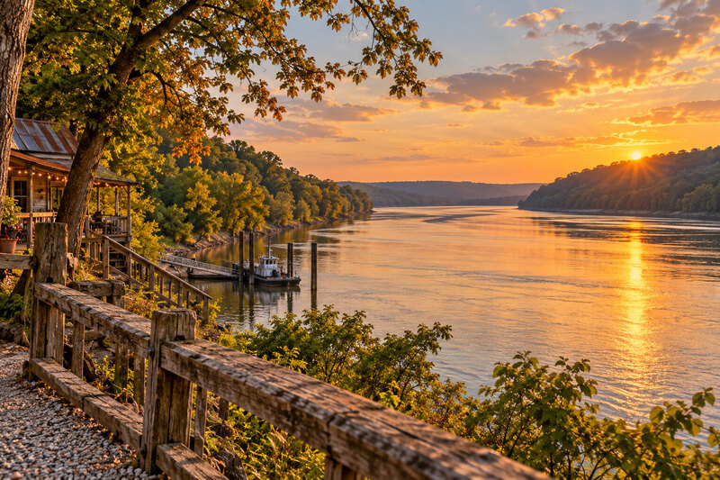 Ohio River view from Rabbit Hash Kentucky