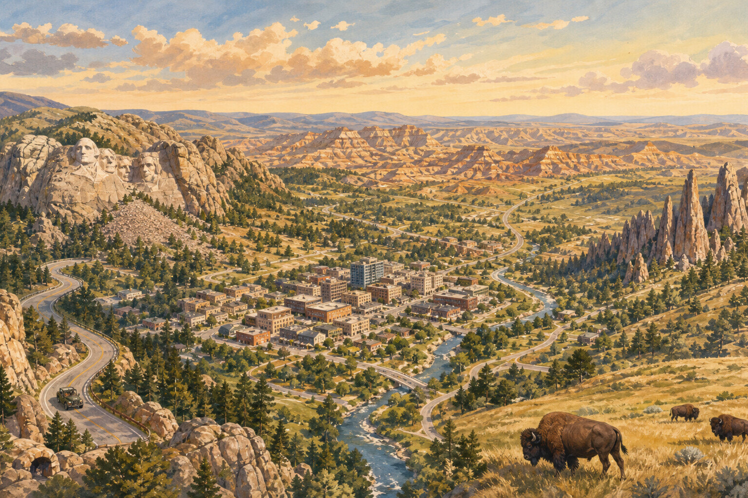 Rapid City itinerary scene