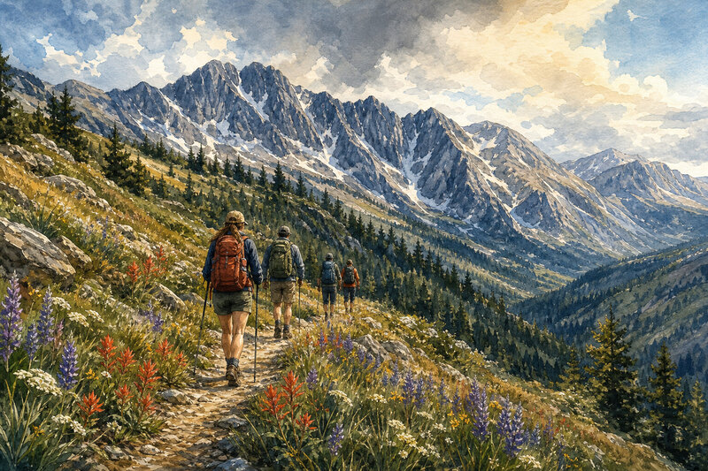 Alpine hiking above Red Lodge
