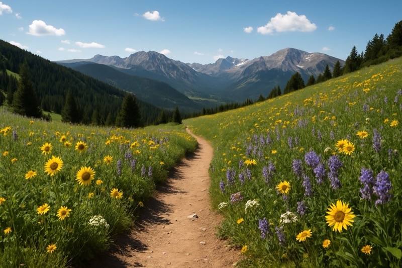 Alpine trail above Red Lodge