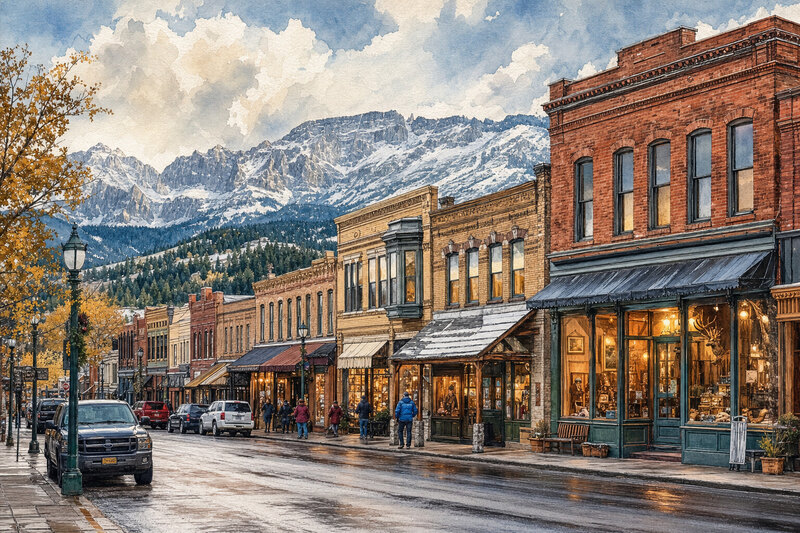 Downtown Red Lodge main street