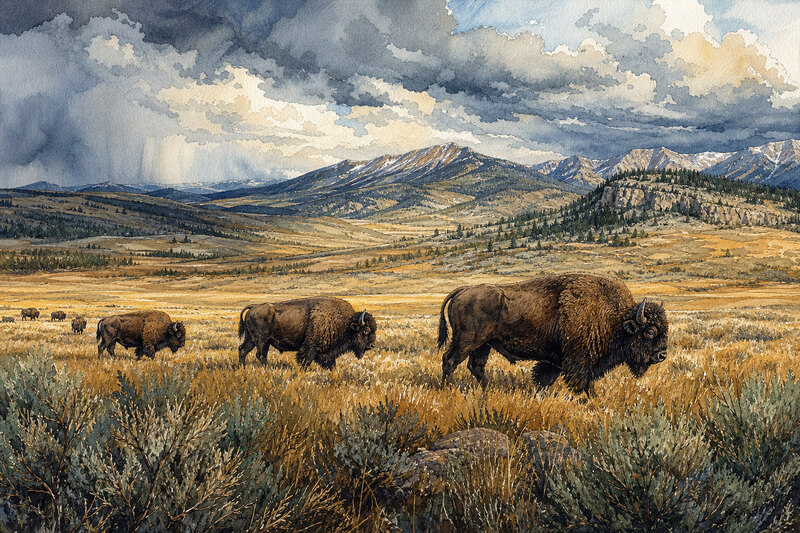 Yellowstone valley from the Red Lodge side