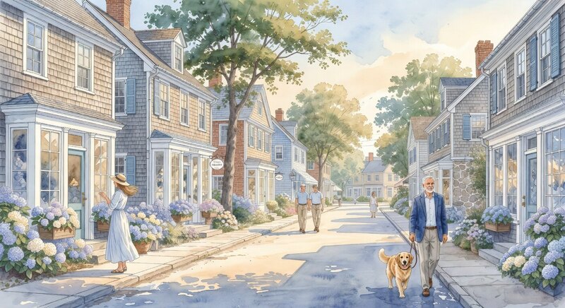 Sag Harbor Main Street boutiques