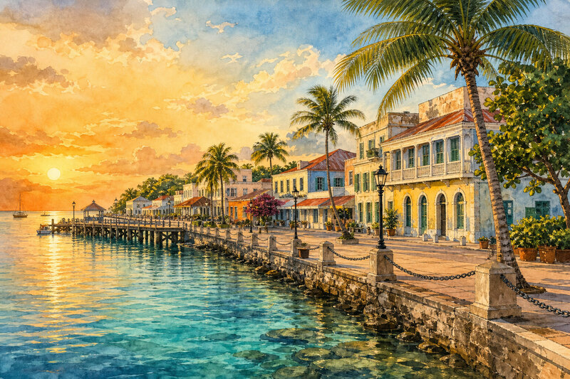 Frederiksted waterfront and pier