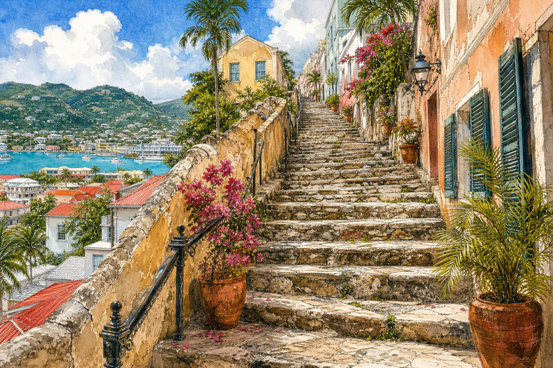 Walk Charlotte Amalie beyond the shops
