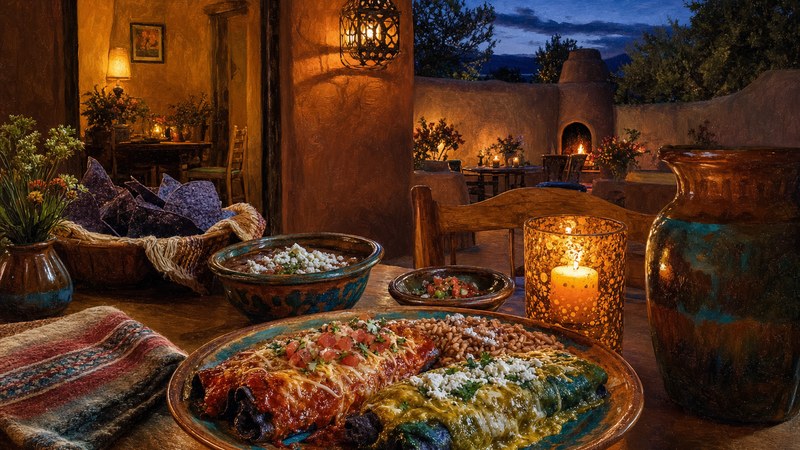 Eat red chile, green chile, or Christmas