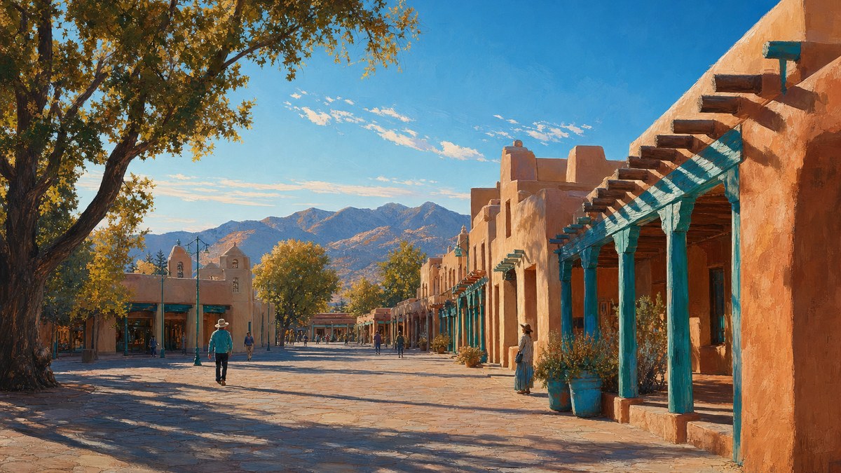 Santa Fe historic core near Plaza hotels and inns