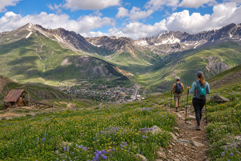 Alpine hiking near Silverton