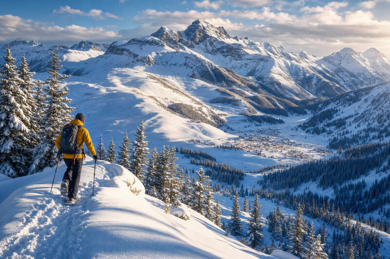 Winter backcountry skiing Silverton