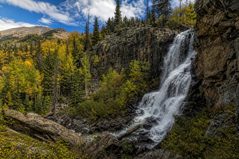 Fish Creek Falls waterfall Steamboat Springs Colorado cascade summer
