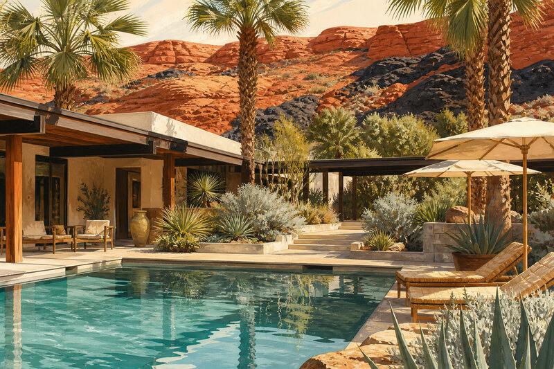Downtown hotels and Ivins resorts