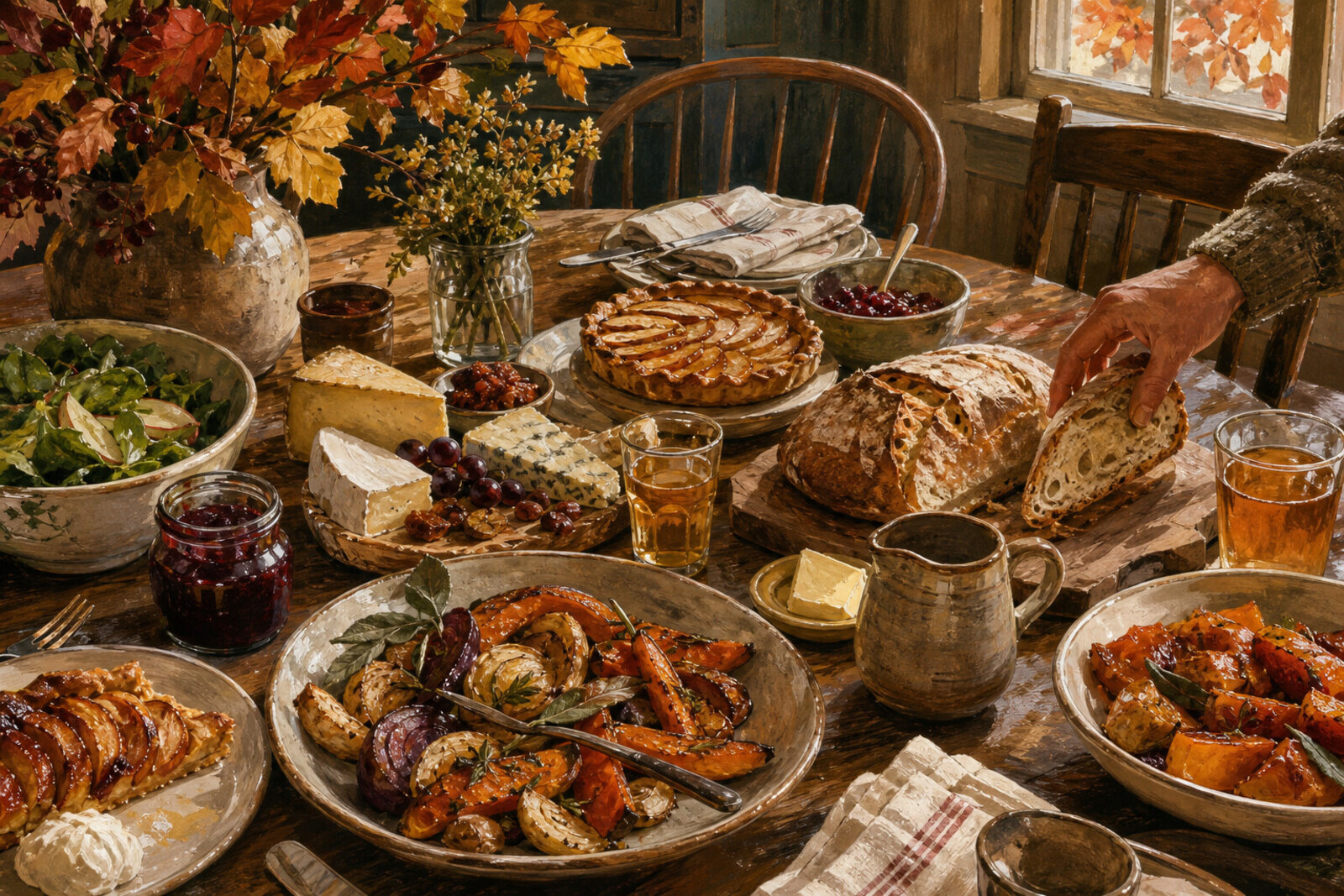 Contextual Berkshire farm-to-table dinner near Stockbridge