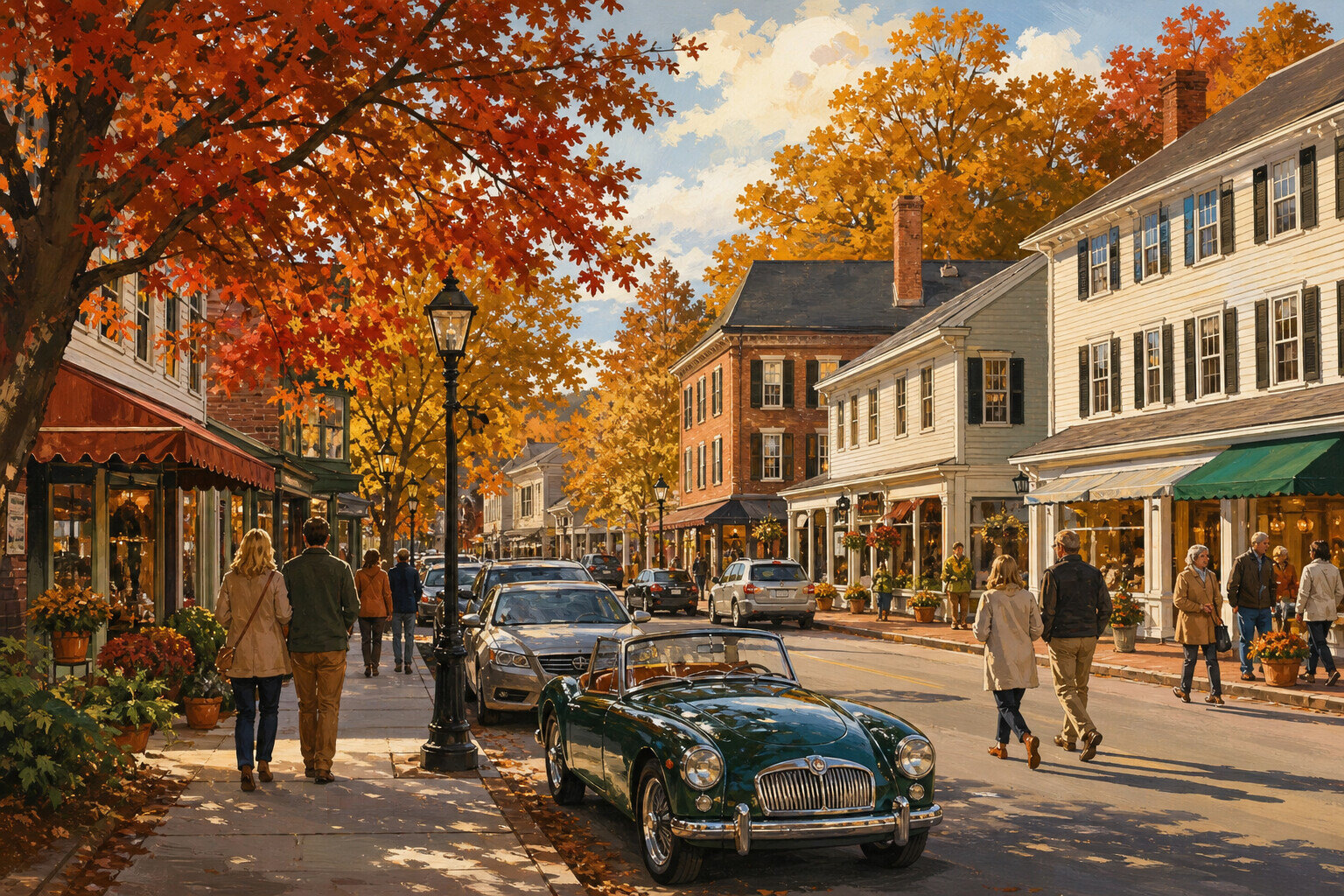 Stockbridge weekend scene