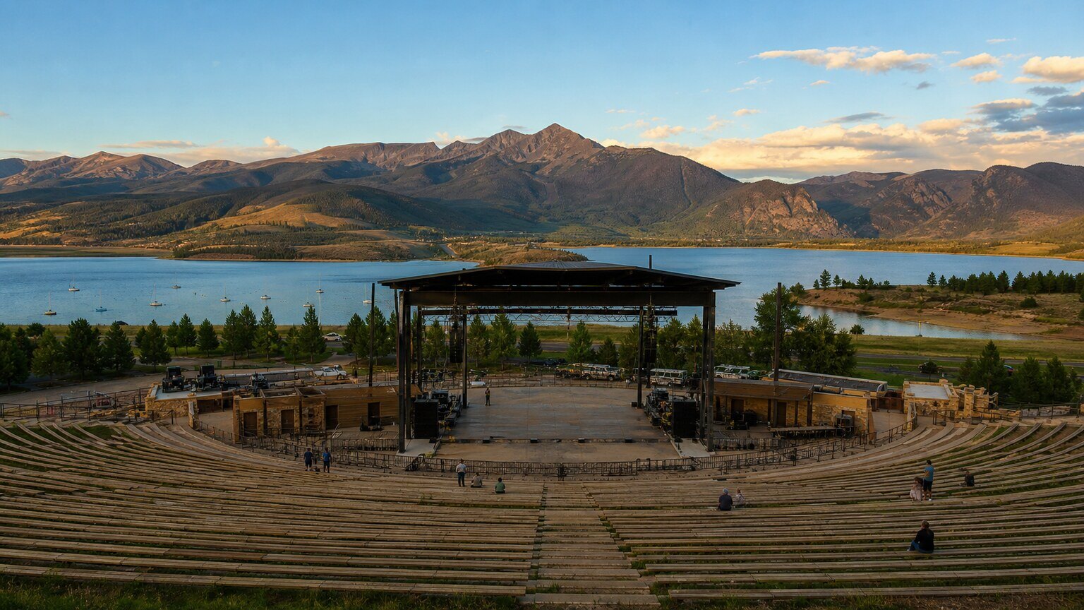 Dillon Amphitheater and Dillon Reservoir