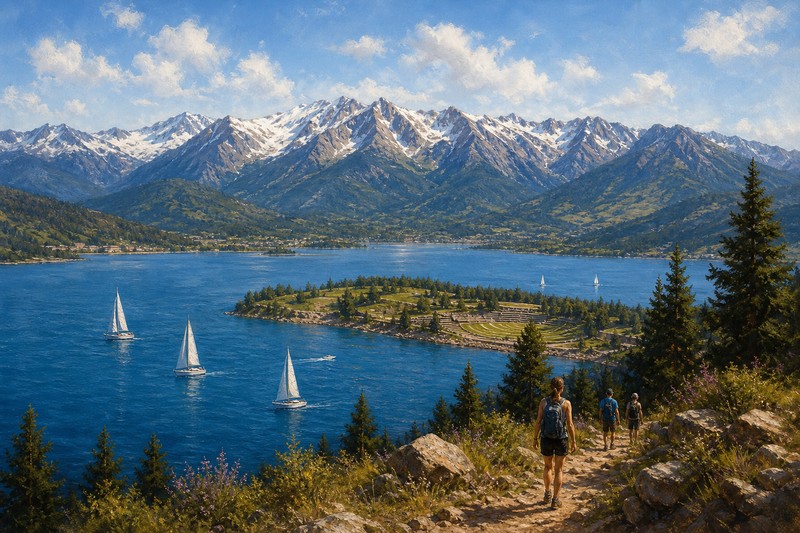 Dillon Reservoir in summer