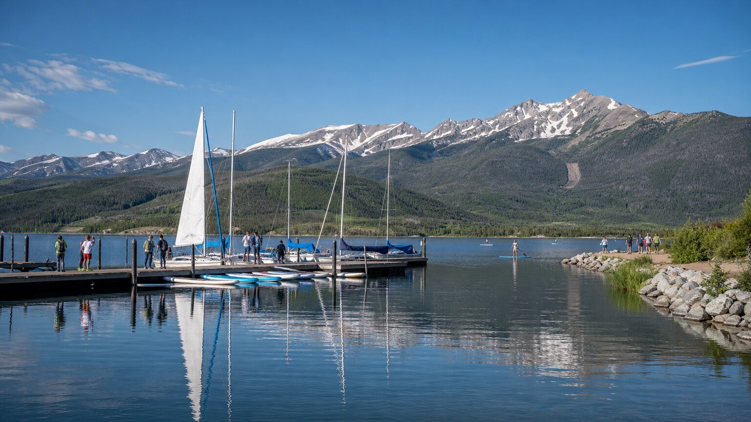 Sailboats at Frisco Bay Marina on Dillon Reservoir