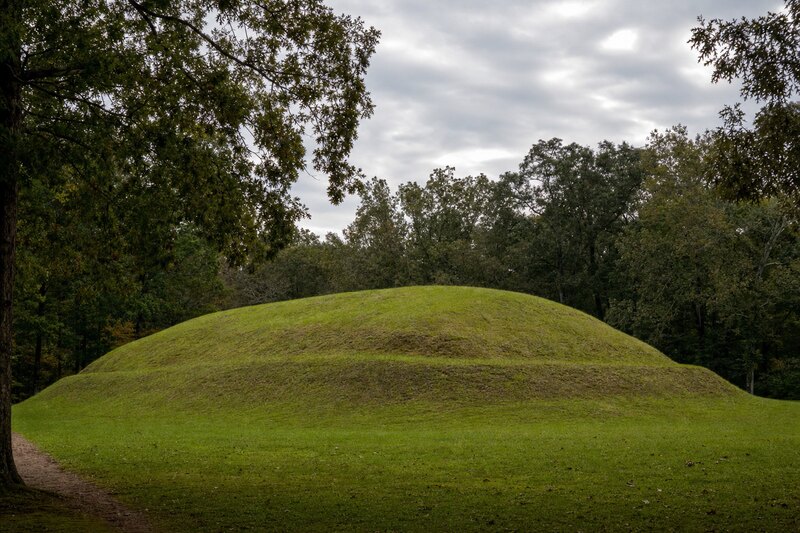 Contextual Mississippian earthwork landscape in West Alabama without identifying a specific mound