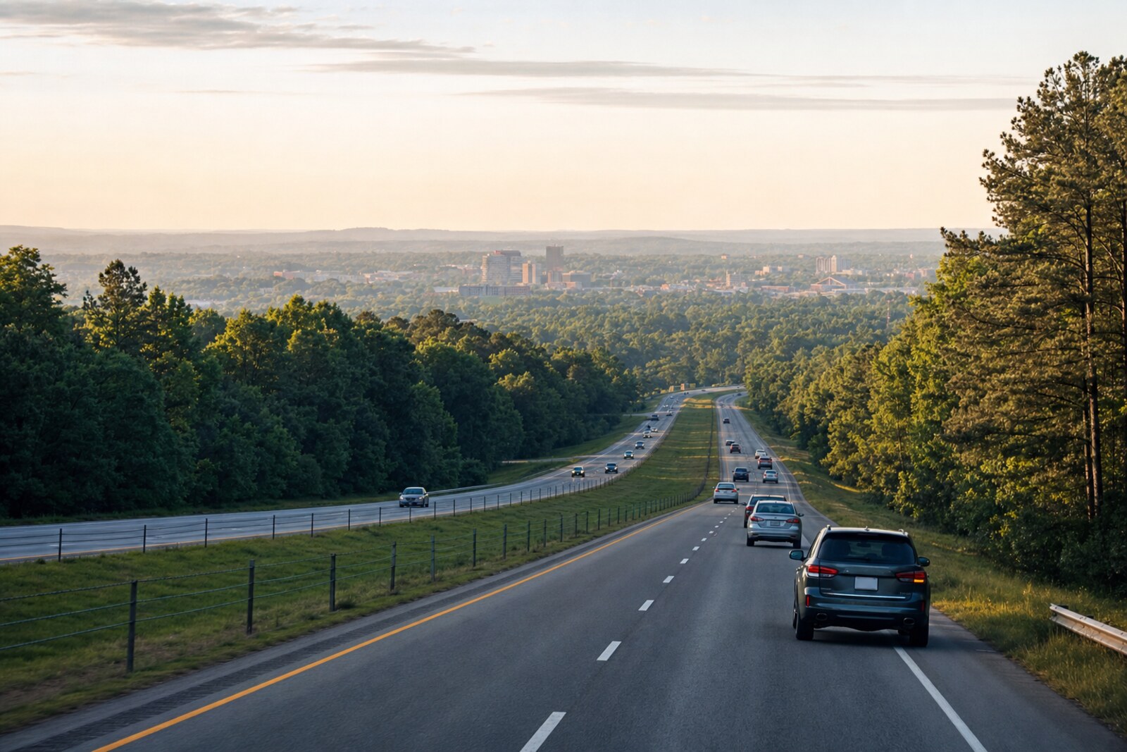 Contextual highway arrival through West Alabama