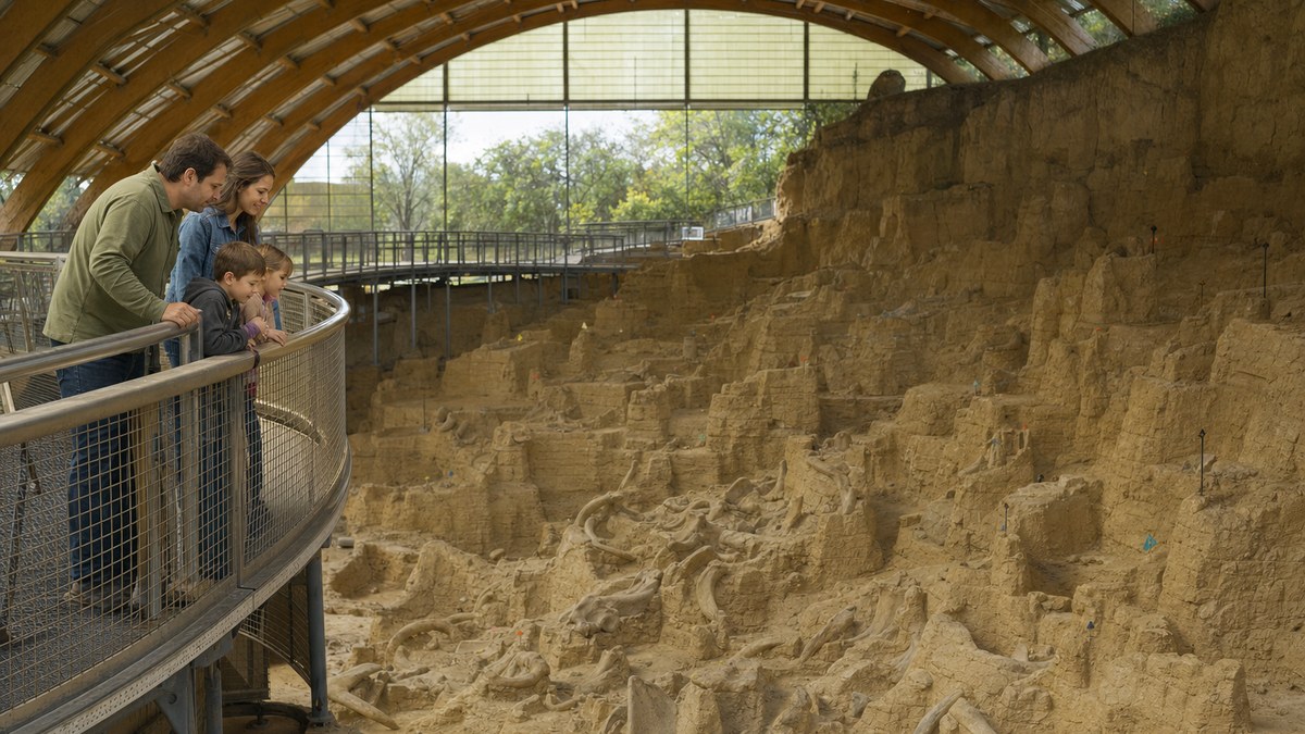 Waco Mammoth National Monument dig shelter
