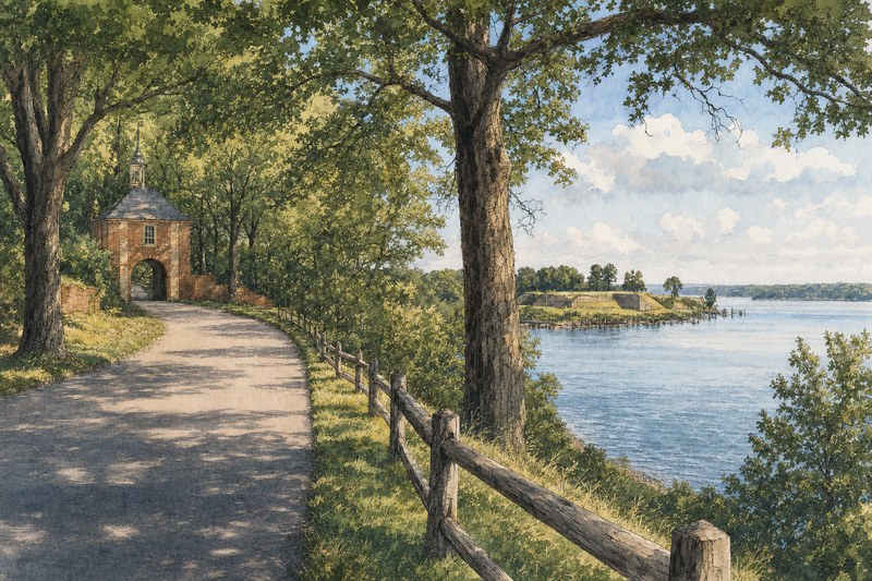 Watercolor journey through Colonial Williamsburg, Jamestown, and Yorktown