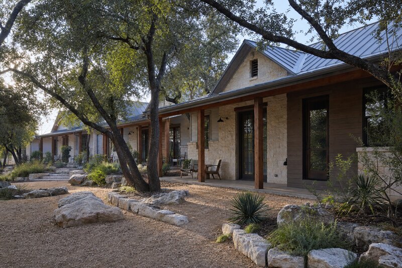 Hill Country inn exterior near Wimberley