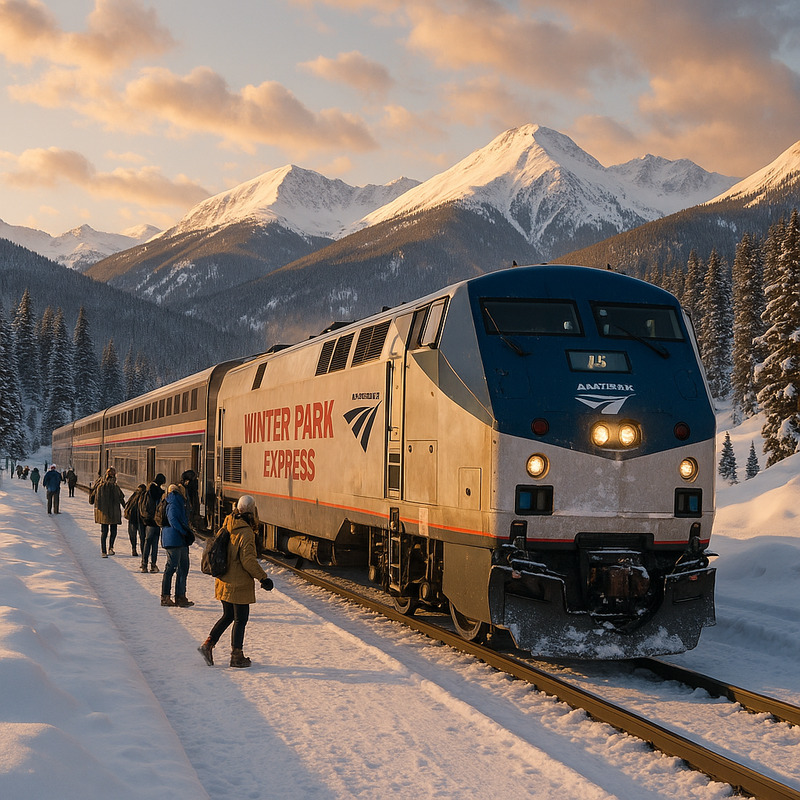 Winter Park Express train near the resort