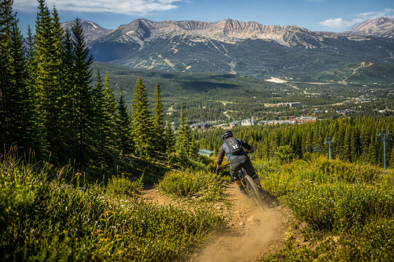 Mountain biking in Winter Park during summer