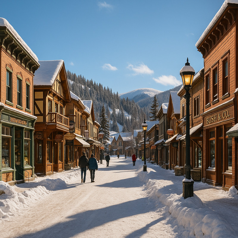 Winter Park village and resort area