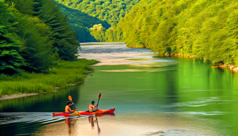 Cycling and kayaking Vermont