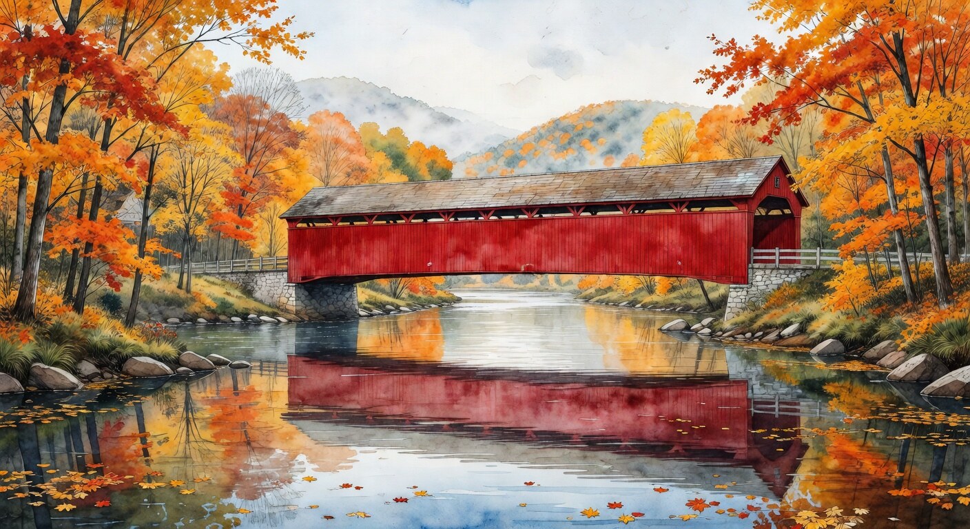 Covered Bridge Fall