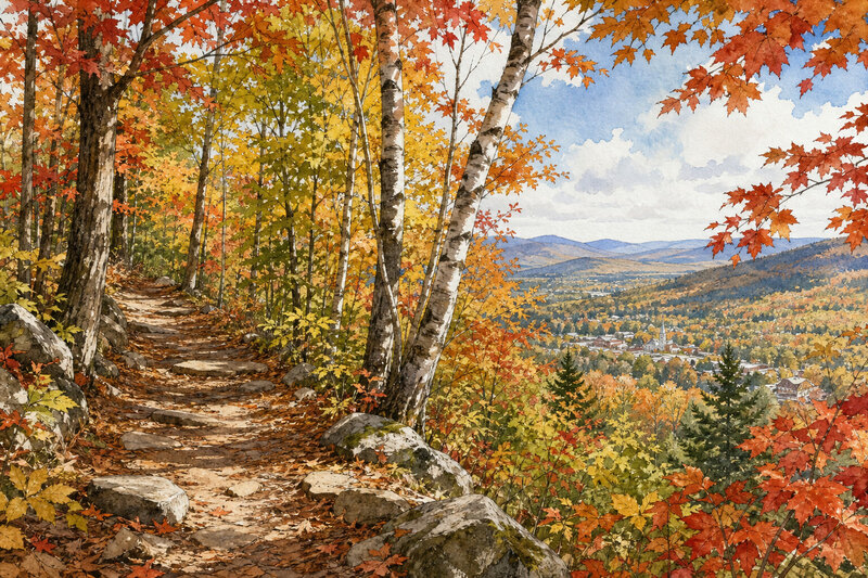 Mount Tom summit view Woodstock Vermont