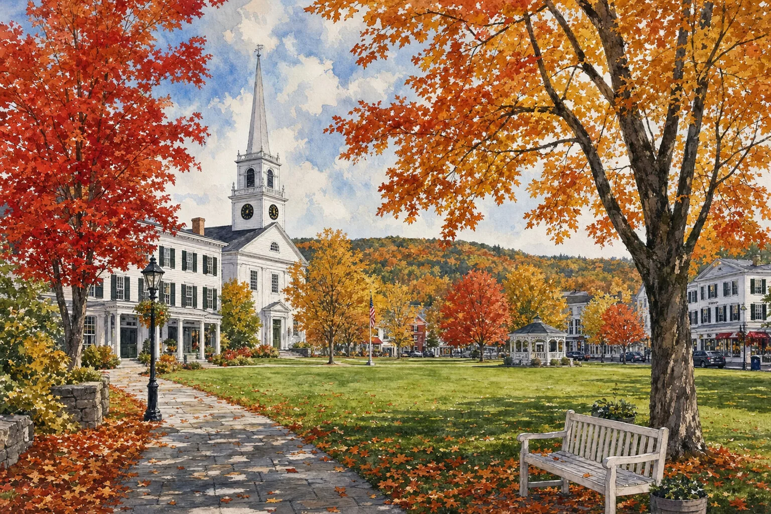 Woodstock weekend scene