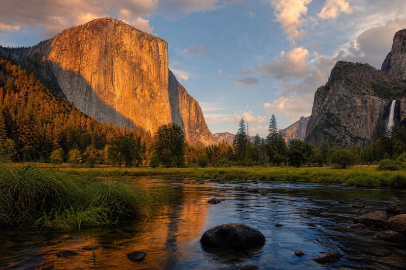 Yosemite weekend scene